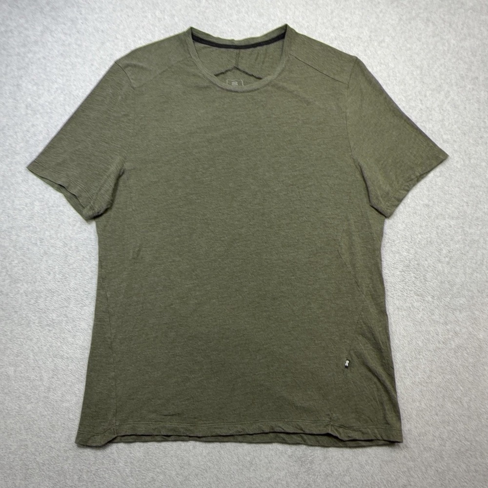 On  Active-T Shirt Mens Medium Green Short Sleeve Running Tee Athletic Top